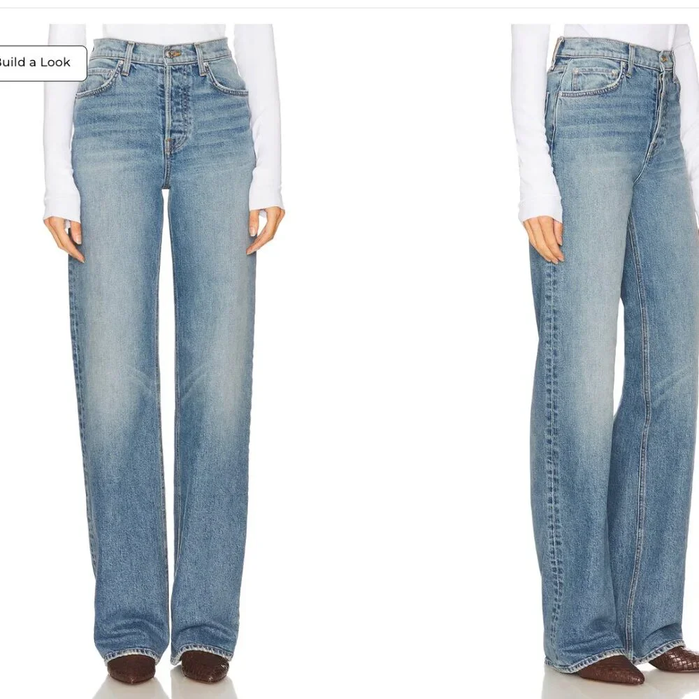 NWOT GRLFRND Brooklyn High Rise Straight Jeans size 28 - Picture 1 of 5